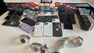 İstanbul Havalimanı'nda ele geçirilen gümrük kaçağı malzemeler sergilendi