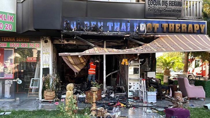 Antalya'da iş yerinde çıkan yangın hasara neden oldu G1