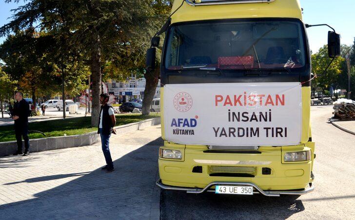 Kütahya'dan Pakistan'daki sel bölgesine ikinci yardım tırı gönderildi G1