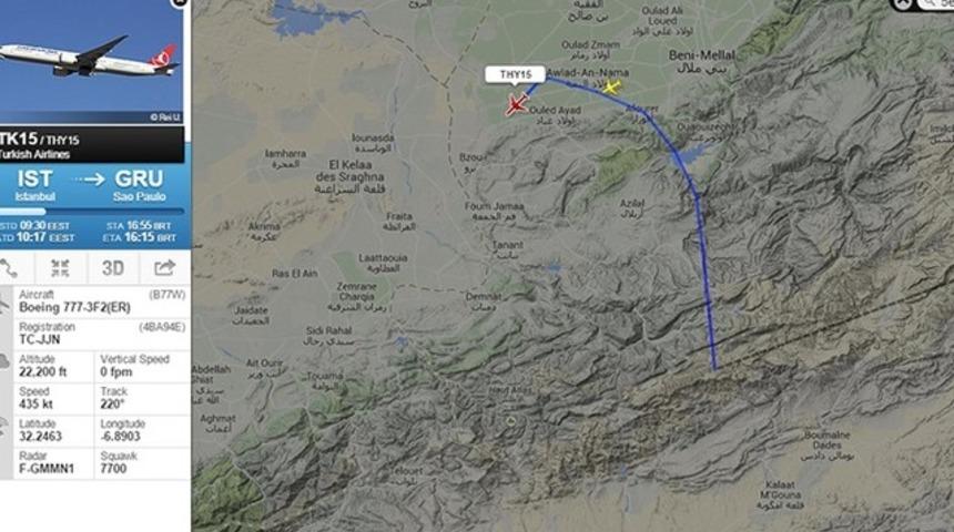 THY uçağı acil iniş yaptı