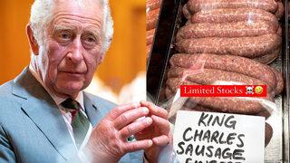 Yeni Zelanda'da bir kasabın satmaya başladığı Kral Charles sosisleri sosyal medyanın gündemine oturdu! Kralın parmaklarına gönderme yaptı