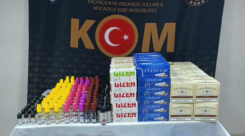 Edirne'de iş yerinde kaçak tütün ürünleri ele geçirilen şüpheli gözaltına alındı