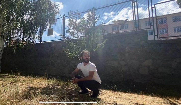 Erzurum'da gözlerinde enfeksiyon oluşan kaya güvercini tedavi edildi G4