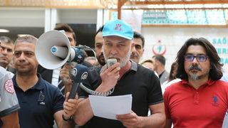 Çorum'da sendikalardan güvenlik görevlisinin hastanede öldürülmesine tepki