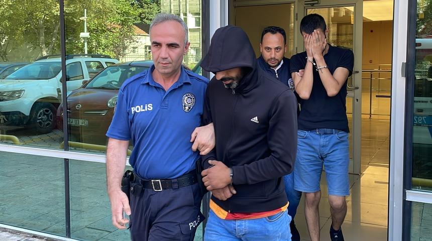 Samsun'da yakalanan 2 hırsızlık zanlısı tutuklandı