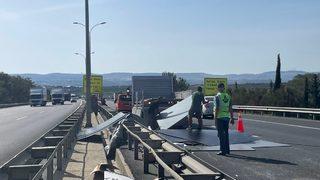 TEM Otoyolu'ndaki kaza Edirne istikametinde trafik yoğunluğu oluşturdu