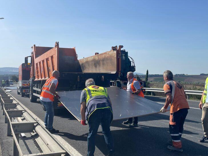 TEM Otoyolu'ndaki kaza Edirne istikametinde trafik yoğunluğu oluşturdu G2