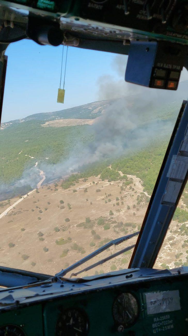 Manisa'da çıkan orman yangınına müdahale ediliyor G2