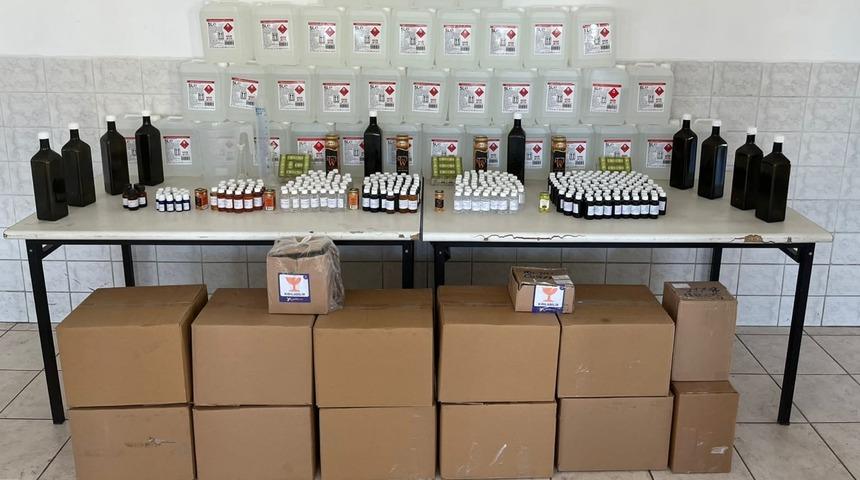 Tekirdağ'da 285 litre etil alkol ele geçirildi