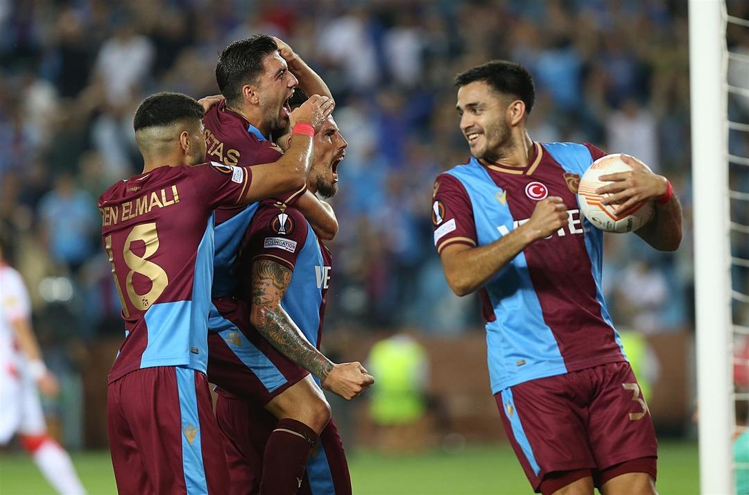 Son dakika: Trabzonspor, Avrupa'da nefes aldı! Trezeguet'nin şovu Kızılyıldız'a yetti...