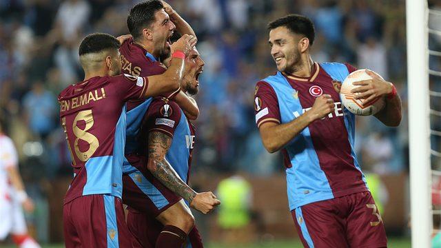 Son dakika: Trabzonspor, Avrupa'da nefes aldı! Trezeguet'nin şovu Kızılyıldız'a yetti...