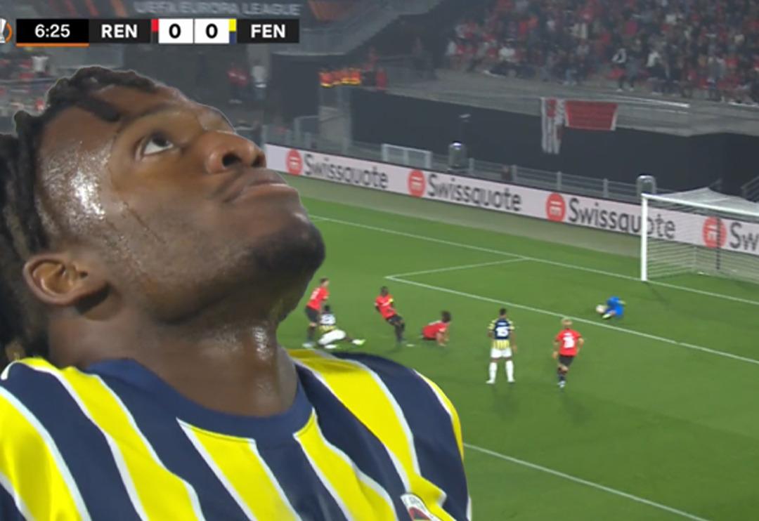 Aman ne yaptın Batshuayi! Ma&ccedil;ın başında &ouml;yle bir gol ka&ccedil;ırdı ki...