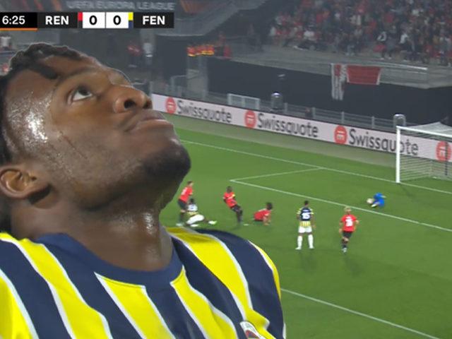Aman ne yaptın Batshuayi! Maçın başında öyle bir gol kaçırdı ki...