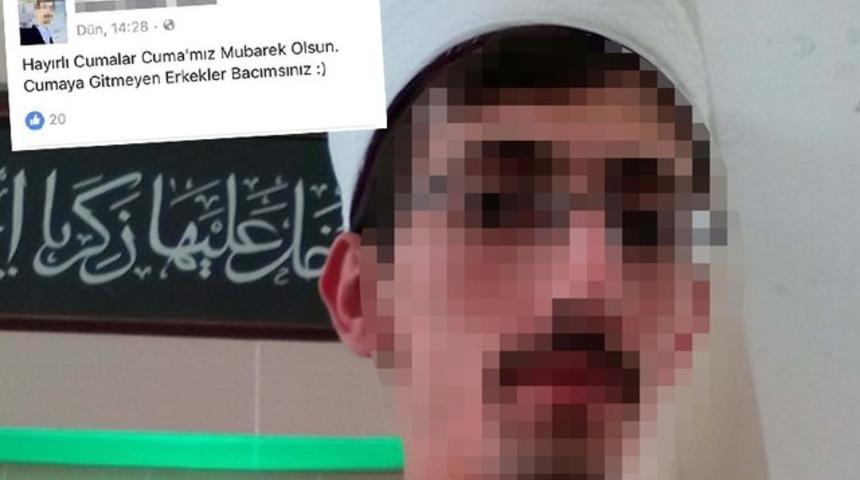 İmamdan tepki &ccedil;eken paylaşım: Cumaya gitmeyen erkekler bacımsınız