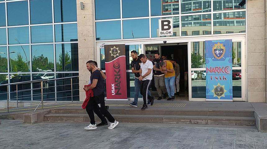 Uşak'taki uyuşturucu operasyonunda 6 zanlı daha tutuklandı