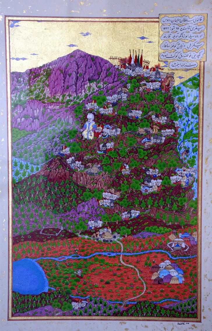 "Kanuni Sultan Süleyman Marmaris'te" minyatür sergisi açıldı G4