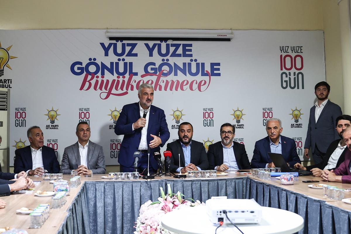AK Parti İstanbul'un "Y&uuml;z Y&uuml;ze 100 G&uuml;n" programı B&uuml;y&uuml;k&ccedil;ekmece&rsquo;de devam etti