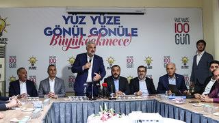 AK Parti İstanbul'un Yüz Yüze 100 Gün programı Büyükçekmece’de devam etti
