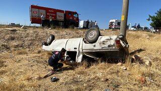 Adıyaman'da şarampole devrilen pikaptaki 1 kişi öldü, 3 kişi yaralandı
