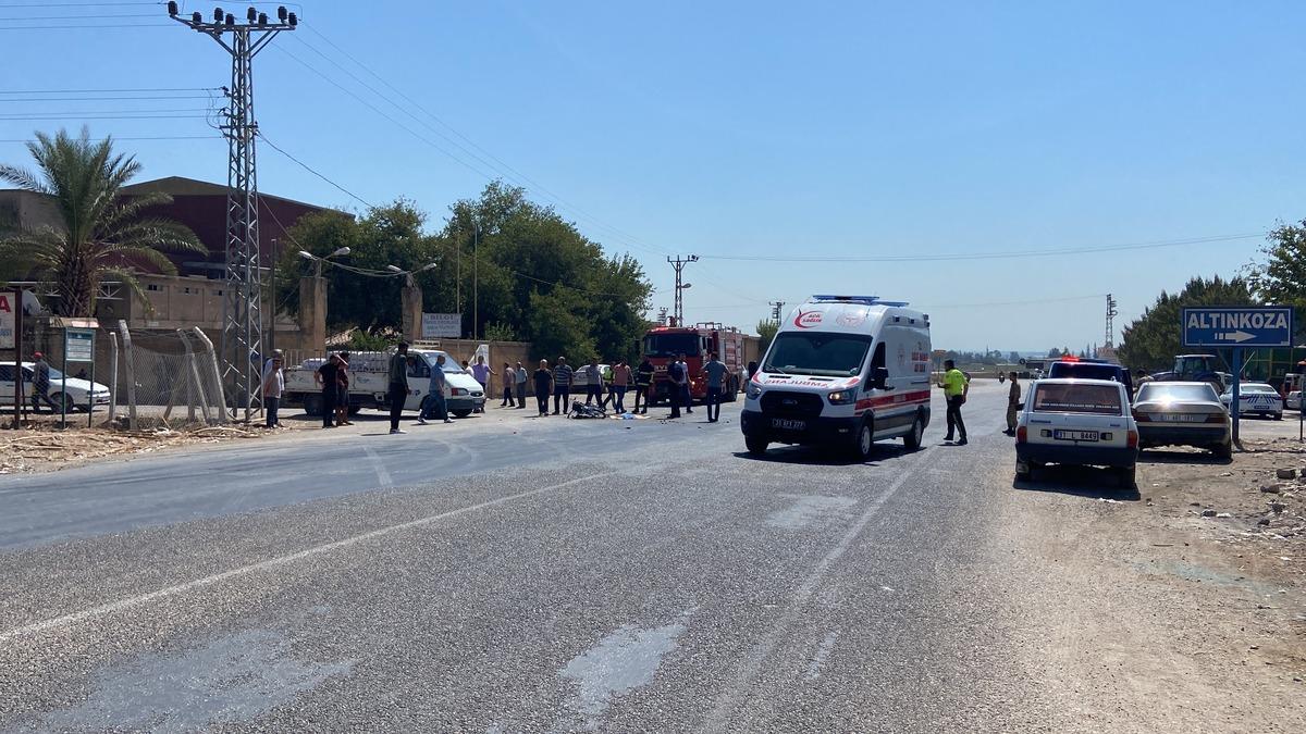 Hatay&rsquo;da kamyona &ccedil;arpan motosikletin s&uuml;r&uuml;c&uuml;s&uuml; ağır yaralandı