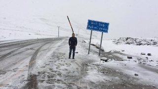 Rize’ye kar yağdı