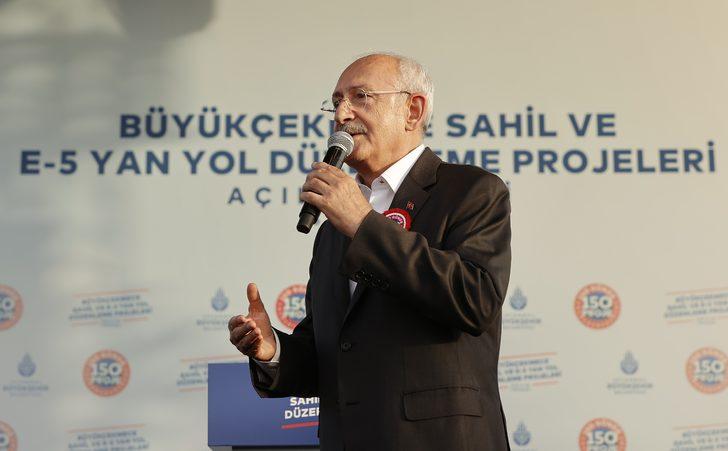 Kılıçdaroğlu, "Büyükçekmece Sahil ve E-5 Yan Yol Düzenleme Projeleri Açılış Töreni"nde konuştu: G1