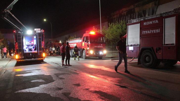 Konya'da plastik fabrikasında çıkan yangın söndürüldü G2