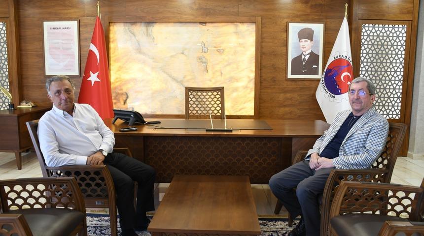 Beşiktaş Başkanı Çebi, Karabük'te spor tesisi yaptıracak