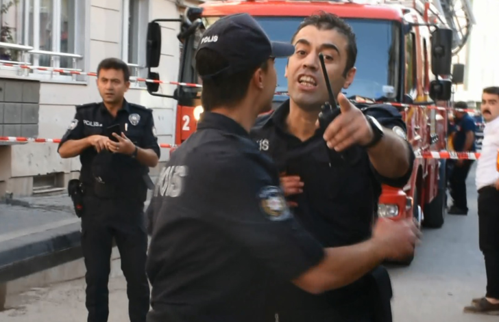 Yangın haberine gittiler, polisin saldırısına uğradılar! Vali devreye girdi