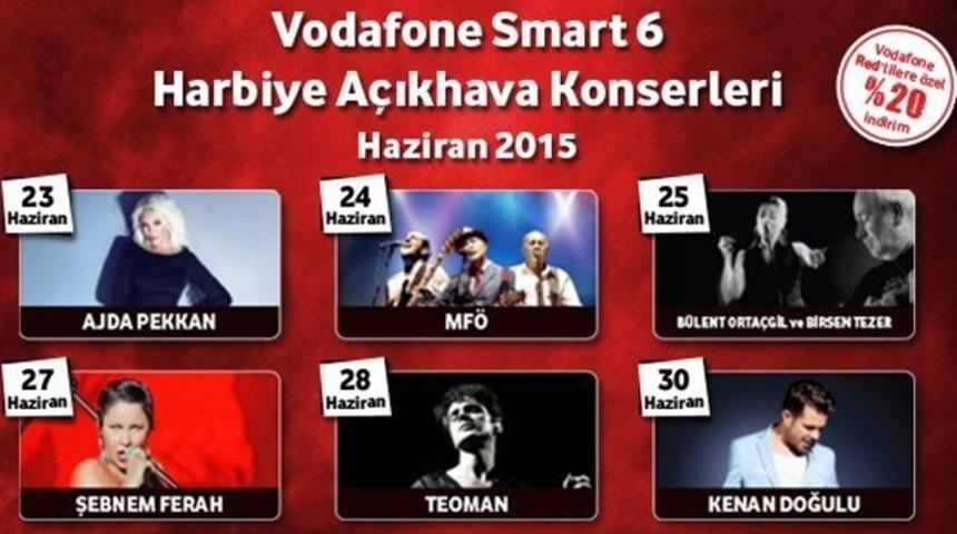 Vodafone Smart 6 Harbiye A&ccedil;ıkhava Konserleri biletleri Biletix'te satışa &ccedil;ıkarıldı