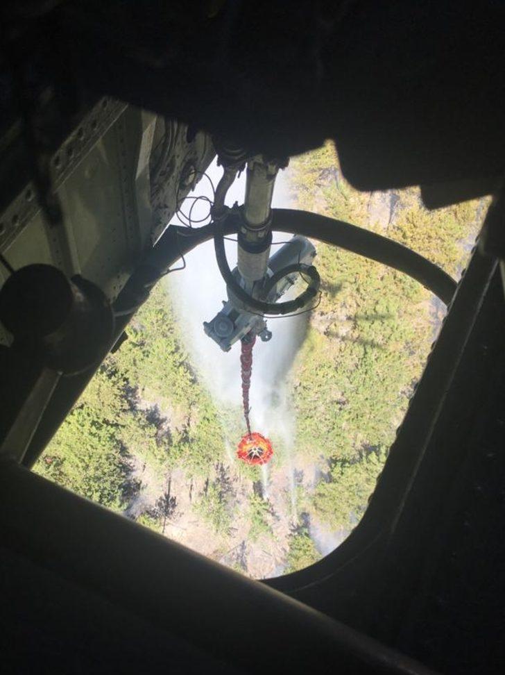 Eskişehir'de çıkan orman yangınına müdahale ediliyor G4