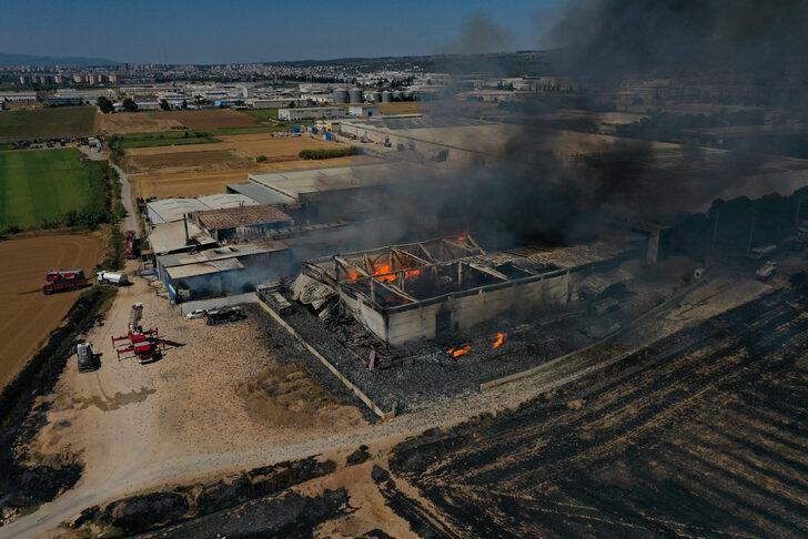 GÜNCELLEME 2 - İzmir'de kozmetik fabrikasında çıkan yangına müdahale sürüyor G1