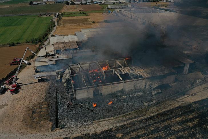 GÜNCELLEME 2 - İzmir'de kozmetik fabrikasında çıkan yangına müdahale sürüyor G5