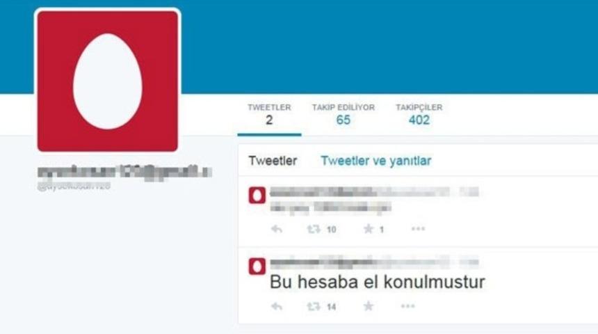 O twitter hesabı hack'lendi