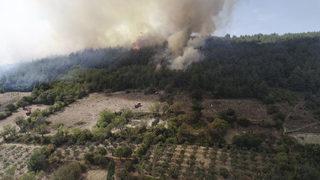 GÜNCELLEME 2 - Balıkesir'de çıkan orman yangınına müdahale ediliyor