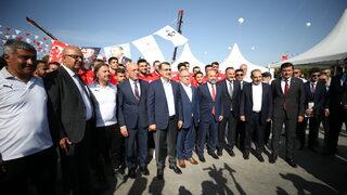 Bakan Dönmez, Bandırma'da ferrobor tesisinin temel atma töreninde konuştu: