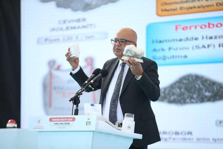 Eti Maden Genel Müdürü Keleşer, Bandırma'da ferrobor tesisinin temel atma töreninde konuştu: G3