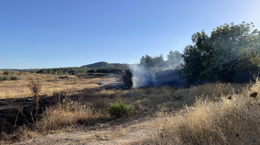 İzmir'de makilik alanda çıkan yangın söndürüldü