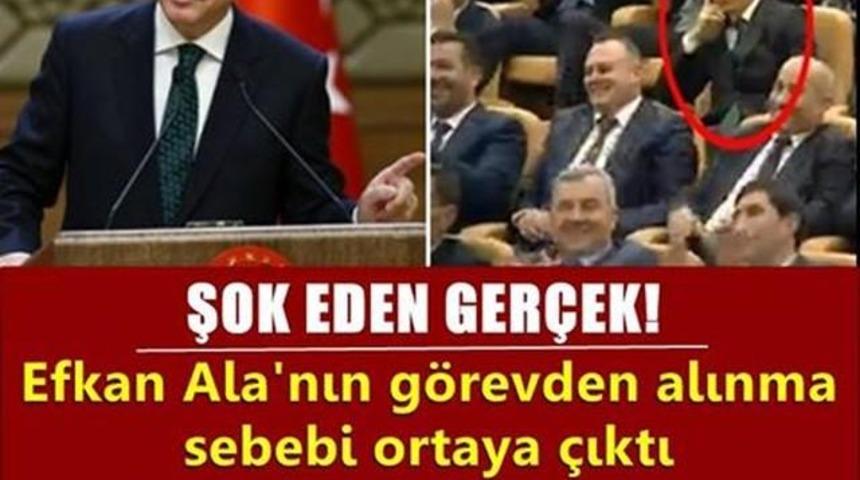 Erdoğan Efkan Ala'yı Bakın Neden Görevden Almış Ortaya Çıktı