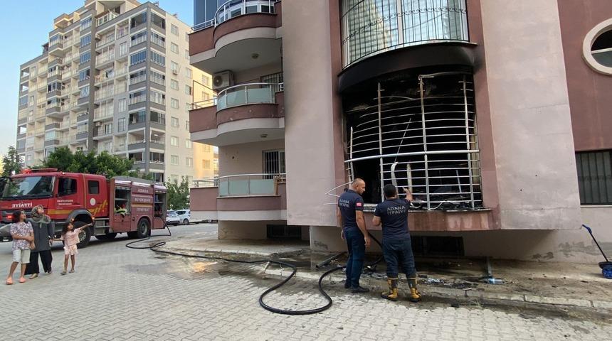 Adana'da evde çıkan yangında 1 kişi ağır yaralandı