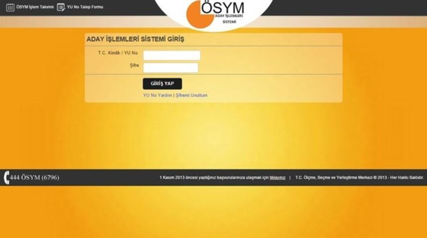 LYS giriş belgesi &Ouml;SYM tarafından yayınlandı