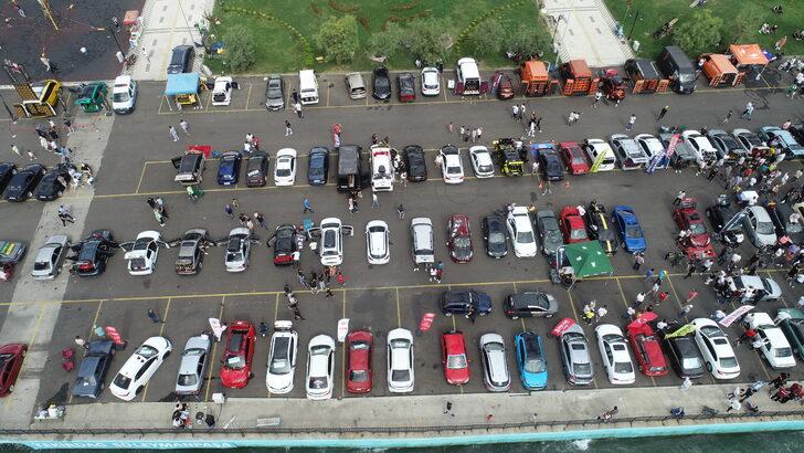 Modifiyeli araç tutkunları Tekirdağ'da buluştu G1