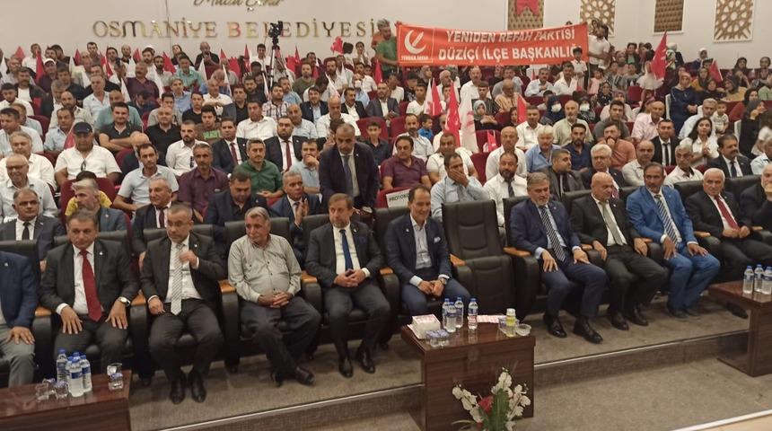 Yeniden Refah Partisi Genel Başkanı Fatih Erbakan, Osmaniye'de konuştu: