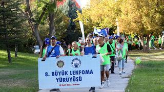 Lenfoma hastaları ile yakınları farkındalık yürüyüşünde bir araya geldi