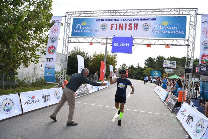 1. Saros Yarı Maratonu, 338 sporcunun katılımıyla düzenlendi G4