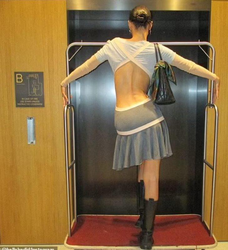 Bella Hadid dekoltesini göstermek için şekilden şekle girdi G2