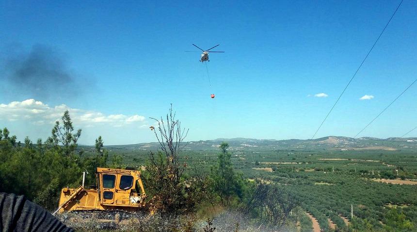 Manisa'da orman yangını! Havadan ve karadan yoğun müdahale