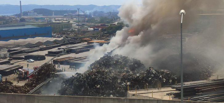 Kocaeli'de hurdalık deposunda çıkan yangın söndürüldü G5