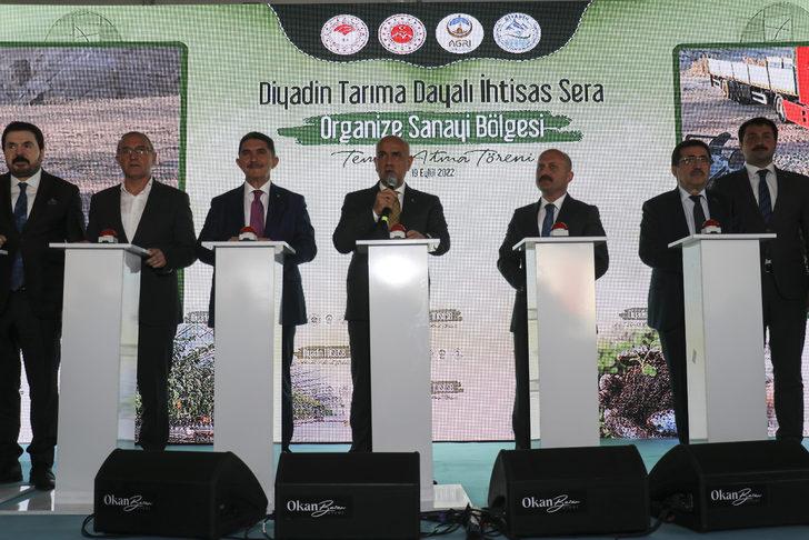 Tarım ve Orman Bakanı Vahit Kirişci, Diyadin'deki temel atma töreninde konuştu: G2