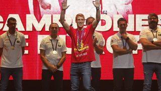 İspanya, EuroBasket zaferini Madrid'de kutladı